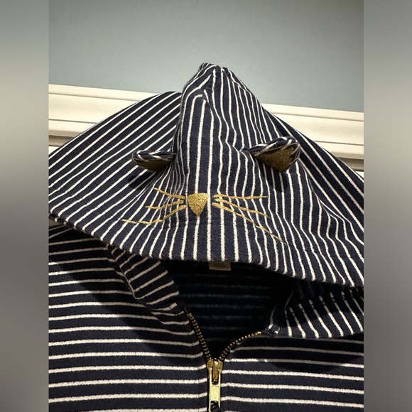 Crewcuts girls hooded sweatshirt size 14 with Cat ears and whiskers - Picture 5 of 5